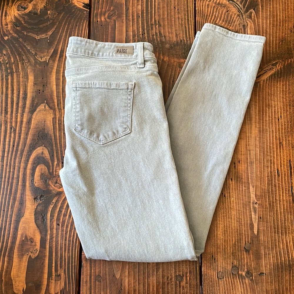 PAIGE Skyline Ankle Peg Jeans - size 29 - Cloud Cover